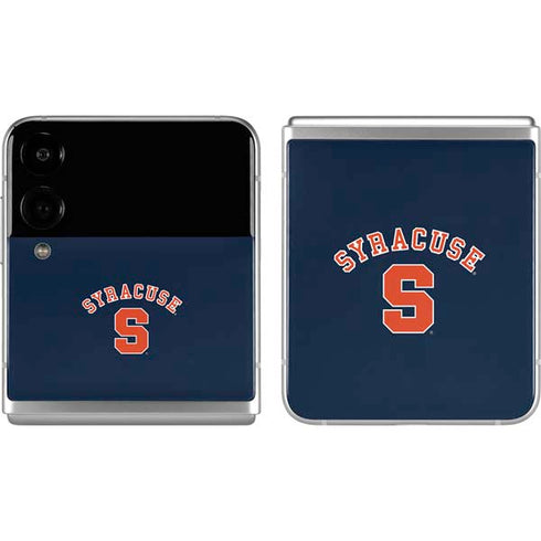 Syracuse University S Blue Galaxy Z Flip4 5G Skin